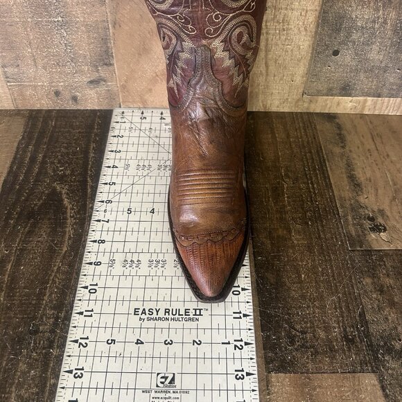 Lucchese N4561 Wingtip 1883 Western Brown Cowboy Boots Womens 8 B - Picture 4 of 12